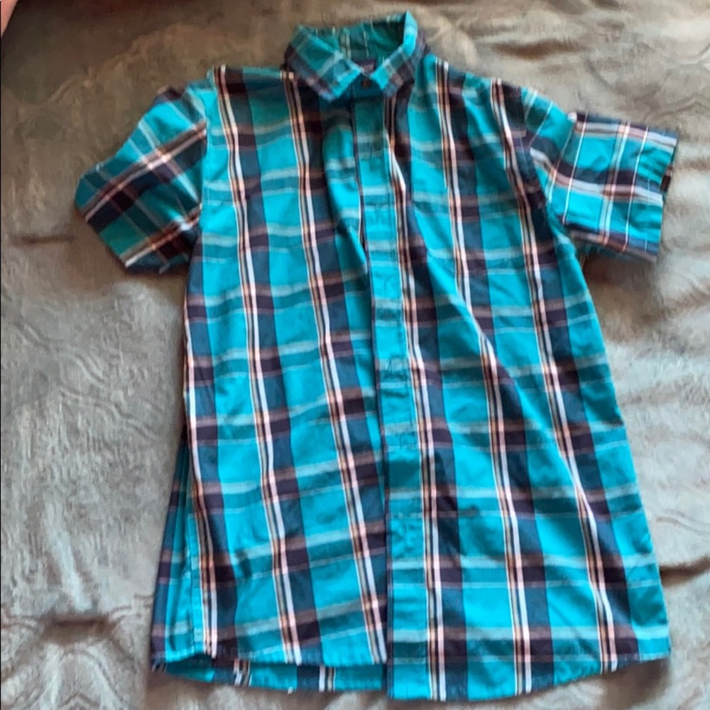 Flannel shortsleeved shirt